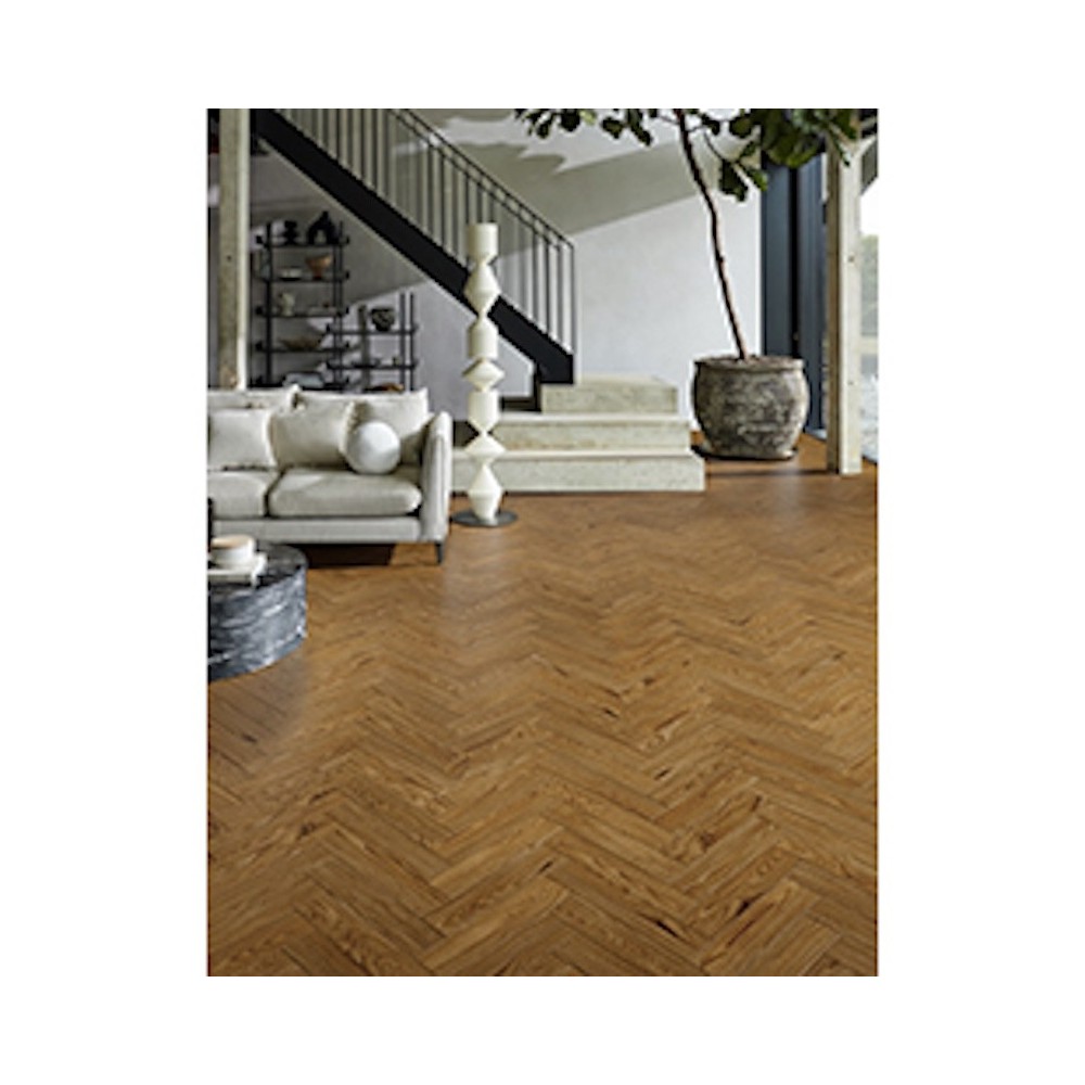 Chene 14mm Engineered Herringbone Golden Handscraped